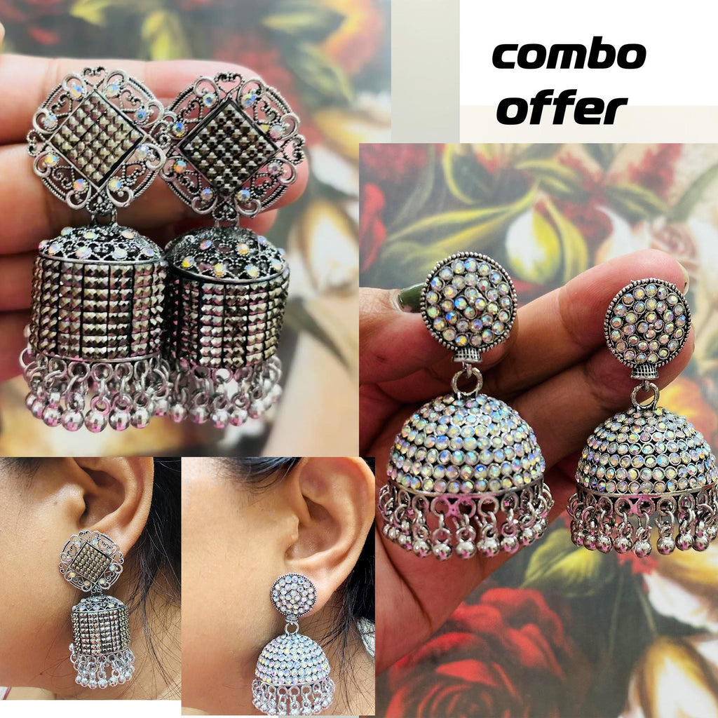 Oxidised Jhumka