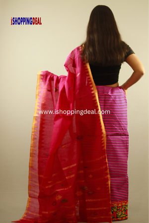 Pink Manipuri Dress Full Set