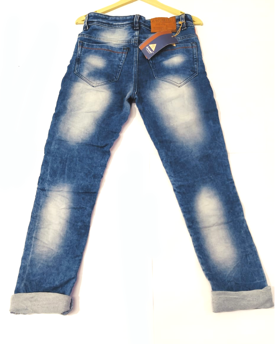 Stylish & Trending Side Stripped Heavy Damage Jeans