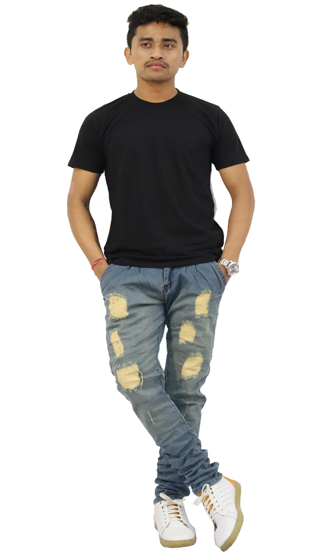 Stylish and Heavy Damage Jeans