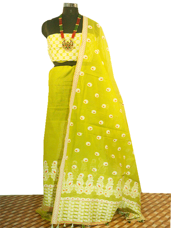 Assamese cotton mekhela clearance chador