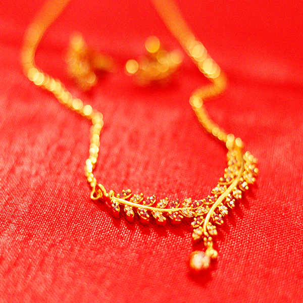 Chain, Fancy chain, Party wear chain, Gold plated chain